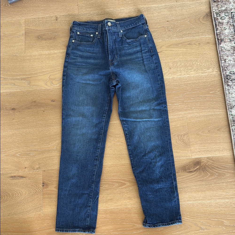 Madewell Women's Straight Leg Jeans - Dark Wash Blue